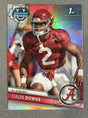 2023 Bowman University Chrome - Caleb Downs 1st #49 - Silver Refractor - Image 1 of 2