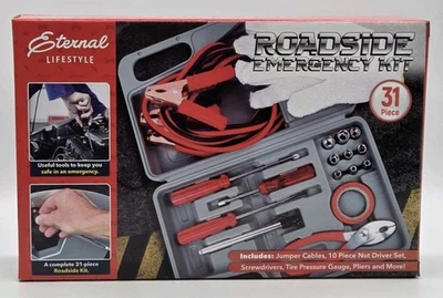 Kit de emergencia automático conjunto de herramientas para automóvil en carretera kit de seguridad para vehículos puente 31 piezas NUEVO Foto 1 de 4