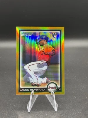 2010 年 Bowman 铬金新秀折射器 /50 Jason Heyward #190 ATL 勇士 — 第 1/2 张图片