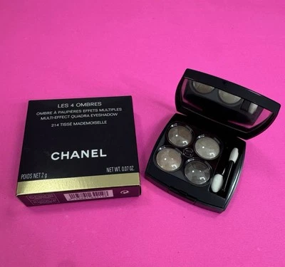 CHANEL Les 4 Ombres Multi Effect Quadra Eyeshadow #214 Tisse Mademoiselle  NEW - Image 1 of 4
