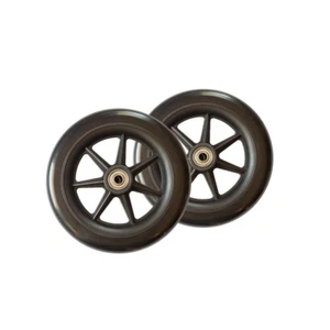 Walker 6" Replacement Wheels High Quality Urethane Set of 2 Rubber EZ Rollator - Picture 1 of 12