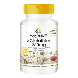 L-Glutathion 250 mg - 100 Kapseln - reduzierte, aktive Form | Warnke Vitalstoffe - Bild 1 von 12
