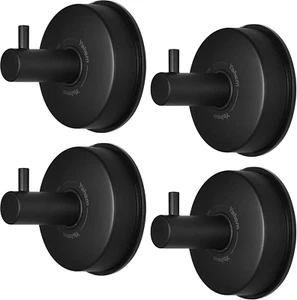 Suction Cup Hooks Shower Towel Holder Stainless Steel Vacuum Bathroom Shower Hoo - Picture 1 of 11