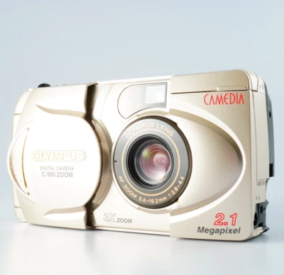 EX+5 OLYMPUS CAMEDIA C-990 ZOOM Digital Camera w/ Smart Media 64MB JAPAN - Image 1 of 4