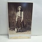 Cabinet Photo Lady Gypsy Folk Costume Circus Panto Music Stage Performer ? Banjo