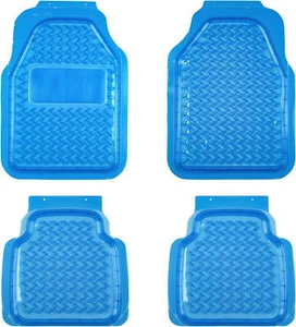 "Universal Fit All Weather Blue Car Floor Mats Set - 4Pcs for Sedans, Suvs, Truc - Picture 1 of 7