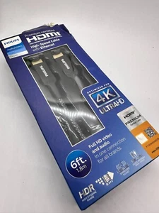 Philips 6' Basic HDMI Cable de Alta Velocidad con Ethernet - Negro - Imagen 1 de 3