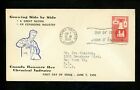 Postal History Canada FDC #363 Unknown Chemical Industry 1956 Ottawa ON