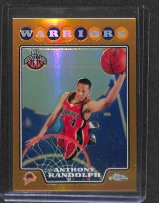 2008-09 Topps Chrome Gold Refractor #193 Anthony Randolph No 26 of 50 - Image 1 of 2