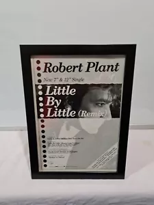 Robert Plant Little By Little Single 1985 FRAMED ADVERT MUSIC POSTER A4 8X12" - Bild 1 von 2