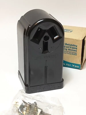 LEVITON 50A 3-POLE 3-WIRE SURFACE RECEPTACLE 5050 (NOS) - Image 1 of 4