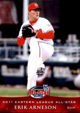 2011 Eastern League All-Stars Western Division Grandstand #3 Erik Arneson Card