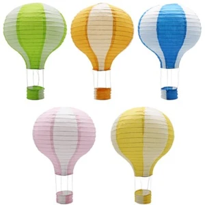 12Inch Hanging Hot Air Balloon Paper Lanterns Set Party Decoration Gift 5Pcs - Picture 1 of 7