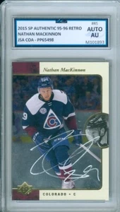 Nathan MacKinnon 2015 SP Authentic Retro Autograph LTD JSA COA Authentic Auto - Picture 1 of 2