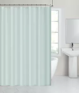 Hotel Collection Water Resistant Fabric Shower Curtain Liner - Sea Mist/Aqua - Picture 1 of 15