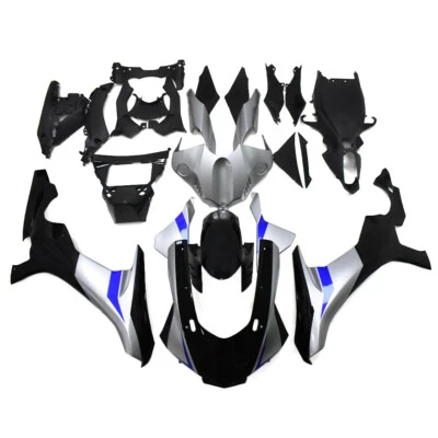 Fairings for Yamaha YZF1000 R1 2015 2016 2017 2018 2019 Blue Silver ABS Bodywork Foto 1 de 4