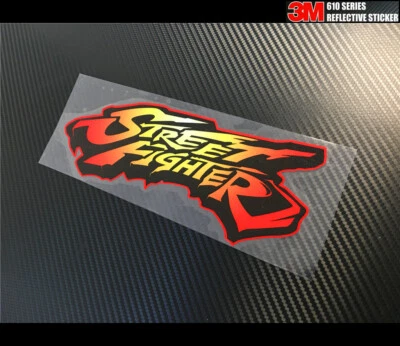 STREET FIGHTER JDM DRIFT speedhunter STI GTI GTS BOOST Racing Reflective sticker Foto 1 de 2