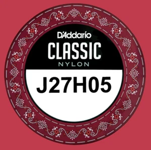 D'Addario J27H05 Classic Nylon Hard Tension, 5th Single A .036 Classical String - Picture 1 of 12