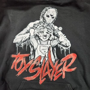 Toy Slayer Pullover Hoodie Sweatshirt - Jason Voorhees vs Chucky - Picture 1 of 6