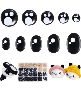 400PCS Ecavria Safety Eyes for Amigurumi Premium Plastic Crafts Plush Case NEW - Picture 1 of 7