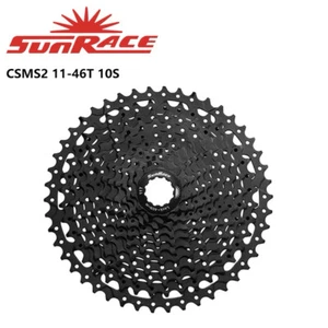 SunRace CSMS2 11-46T Black 10 Speed Wide Ratio Bike Bicycle Mtb Cassettes - Picture 1 of 1