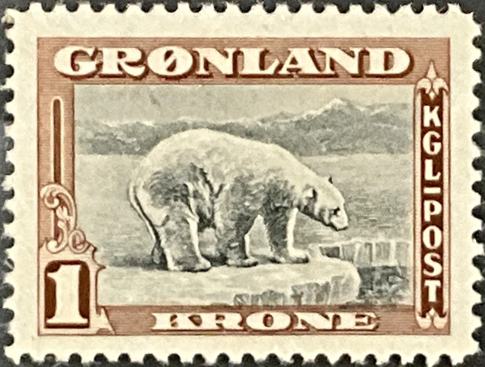 [OOS] Greenland #Mi014 MH 1945 Polar Bear Ursus maritimus New York [16] - Image 1 of 2