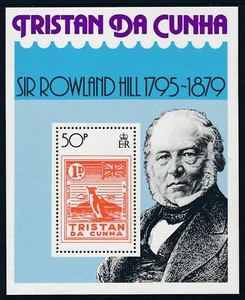 1979 TRISTAN DA CUNHA ROWLAND HILL MINISHEET FINE MINT MNH - Picture 1 of 1