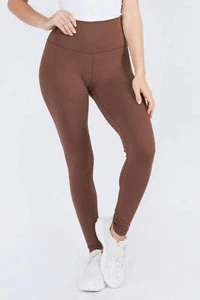 Yelete Active High Rise Wide Waist Full Length Pocketed Leggings in 3 Colors - Picture 1 of 9