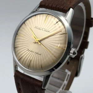 OH serviced, Vintage 1960 Seiko Crown Rare Dial J14065 Hand-winding Japan #2074 - Picture 1 of 14