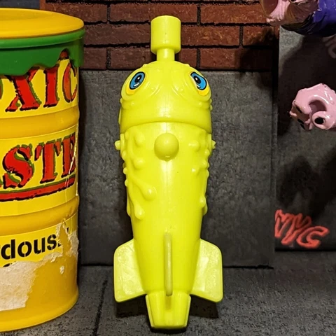TOXIC CRUSADERS (Playmates, 1991) Original APOCALYPSE ATTACKCOPTER Payload Bomb Cover