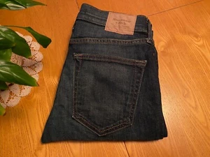HERREN ABERCROMBIE & FITCH SUPER SKINNY STRETCH BLAU DENIM JEANS GRÖSSE 28 X 29 NEU OHNE ETIKETT - Bild 1 von 12