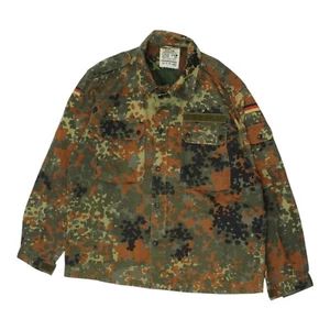 Chaqueta verde militar para hombre | Abrigo utilitario vintage estilo combate militar cremallera completa - Imagen 1 de 5