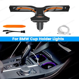 11 Colors Car LED Water Cup Holder Lamp Ambient Light For BMW X3 X4 iX3 G01 G02 - Picture 1 of 17