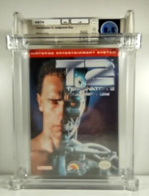Terminator 2 T2 New Nintendo NES Factory Sealed WATA Grade 8.5 A Near Mint Rare - Image 1 of 4
