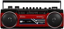 SANSUI Bluetooth Radio Cassette Recorder SCR-B2RD Red RD USB / SD Card / MP3