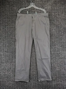 Adriano Goldschmied Pants Mens 37x30 (Tag 36) Gray The Lux Khaki Stretch Chino - Picture 1 of 14