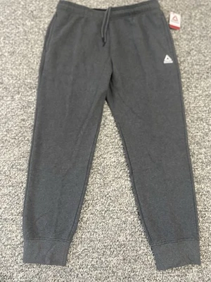 Calça Reebok Masculina Delta Malha/Lã - Carvão - Grande - Bolso com Zíper - Marca Nova com etiquetas! - Imagem 1 de 4