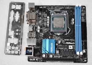 ASRock H97M-ITX/AC Intel LGA 1150 DDR3 Desktop Motherboard Combo - i3-4170 - Picture 1 of 7