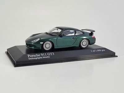 Porsche 911 GT3 (996) escala 1:43 Minichamps raro verde | sin usar, en caja | 430068005 Foto 1 de 4
