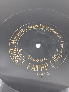 Mignon (Thomas) Elle ne Croyait/Rigoletto BEYER/AFFRE 12" PATHE 90 RPM OPERA VG+ - Picture 1 of 6
