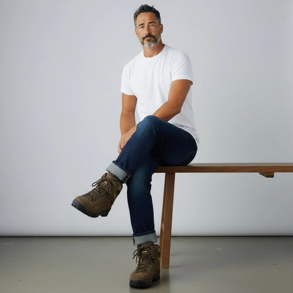 Lowa Hombres Nubuck Renegade GTX Medio Senderismo Con Cordones Trail Botas Zapatos Marrón Talla 12 Foto 1 de 4