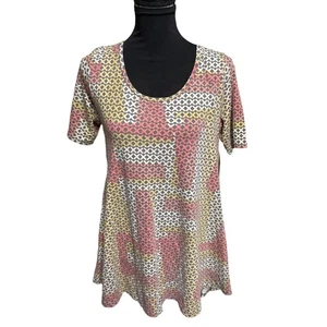 LuLaRoe Perfektes T-Shirt Small Herbst Herbst Halbarm Neu mit Etikett Oberteil Abstrakt - Bild 1 von 10