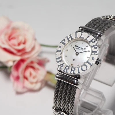 Reloj Charriol Saint-Tropez 12P Diamante SV925 Carcasa PHI,17152 Buen Estado Foto 1 de 4