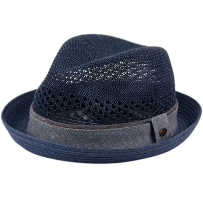 Sombrero de ala corta estilo cubano Fedora de verano para hombre (US, Alpha, pequeño, mediano, F280... Foto 1 de 4