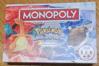Hasbro Pokemon Monopoly Kanto Edition Board Game - complete  - Image 1 of 4