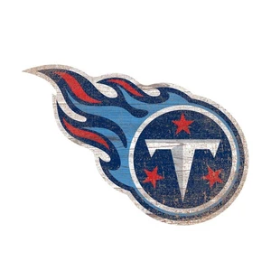 Tennessee Titans Distressed Logo Cutout Sign 8" - Picture 1 of 1