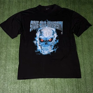 Vintage WWF Stone Cold University T-Shirt XL Steve Austin Wrestling 3:16 WWE - Picture 1 of 6