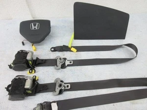 HONDA RIDGELINE ALREADY RECALLED STEERING BLACK WHEEL LEFT AIRBAG RIGHT + 2 BELT - Picture 1 of 10