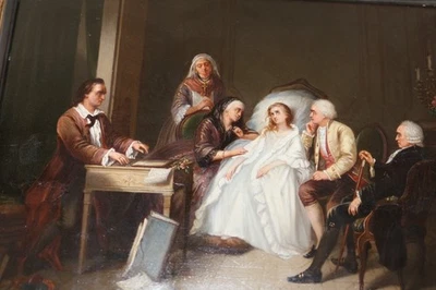 museales Gemälde von Florentin Houze 1809 Belgien signiert Wertvoll im Museum - Bild 1 von 4