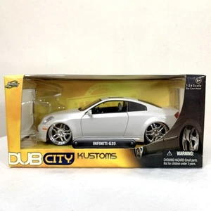 JADA DUB CITY INFINITI G35 PEARL WHITE 1:24 DIECAST MODEL CAR from Japan - Picture 1 of 24